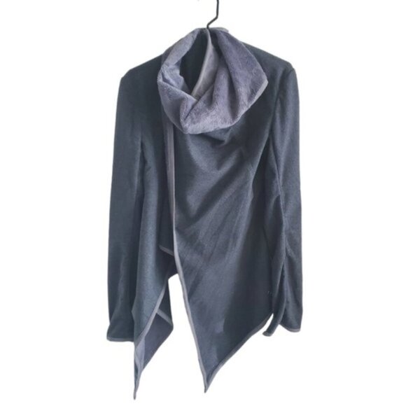 Lululemon Grey Presence Of Mind Fossil Fleece Jacket Size 6 - Picture 5 of 11